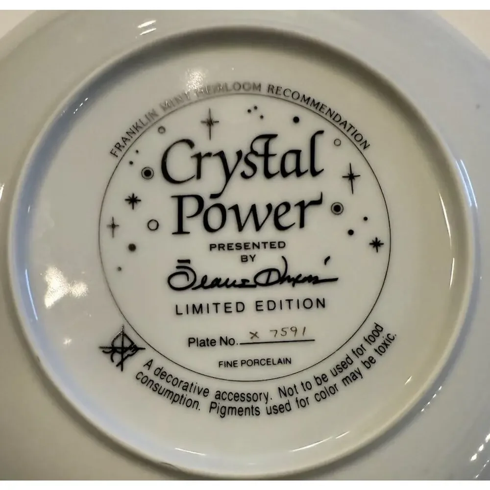 Crystal Power by Jean Dixon Franklin Mint Limited Edition Collectors Plate 7591